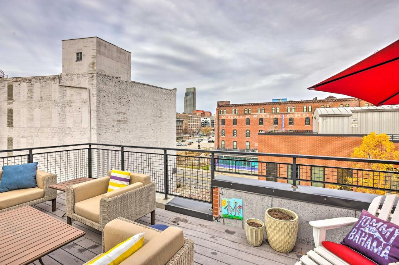 Downtown Condo With Rooftop Patio And City Views! Omaha Exterior photo